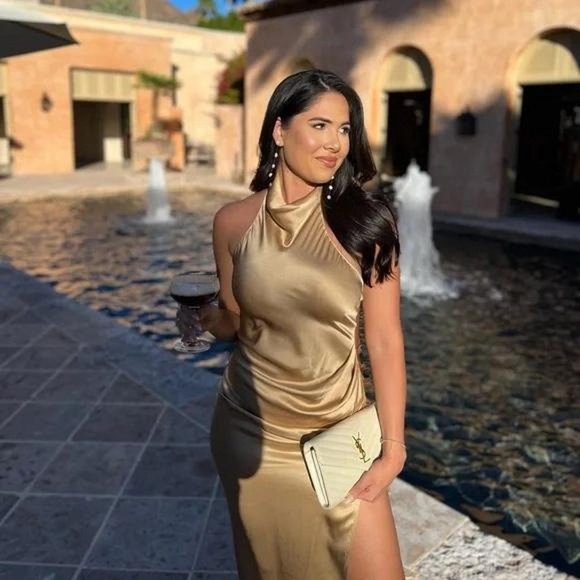 Amanda Uprichard X Revolve Samba Dress in Toffee - Picture 4 of 4